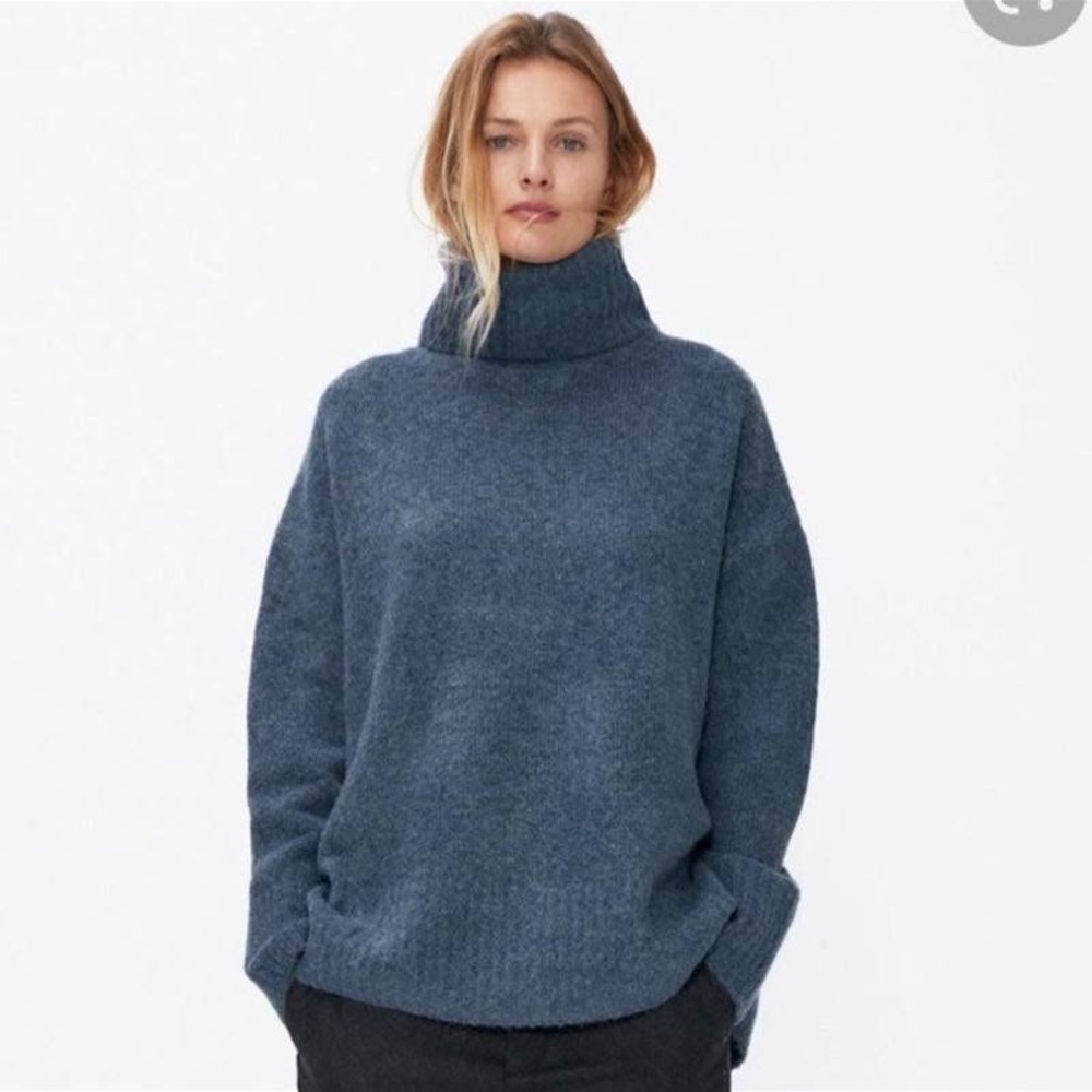 Zara Turtleneck Wool Sweater Oversized